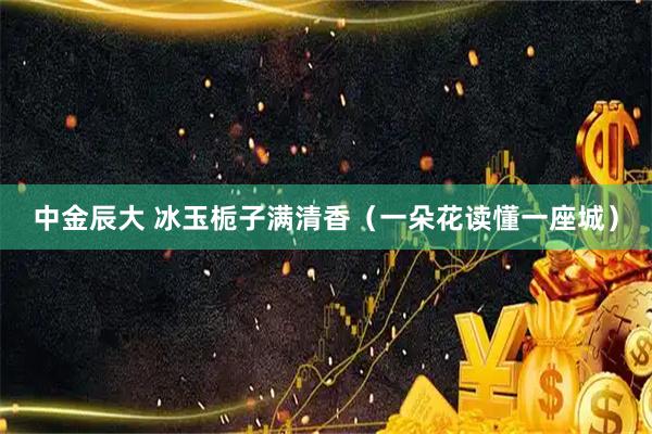 中金辰大 冰玉栀子满清香（一朵花读懂一座城）